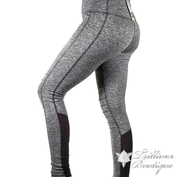 Puma Womens Moto Tight Dark Gray Heather - Picture 2 of 9